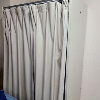 組立式カーテンクローゼット　白色【受け渡し予定者様決まりました】