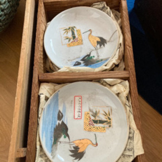 九谷焼皿 飾り皿 縁起物 骨董品