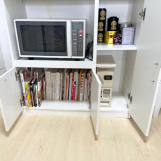 お譲り先決まりました　無料　ニトリ　レンジ棚の画像
