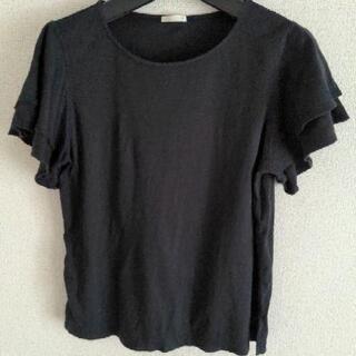 GU　黒　カットソー