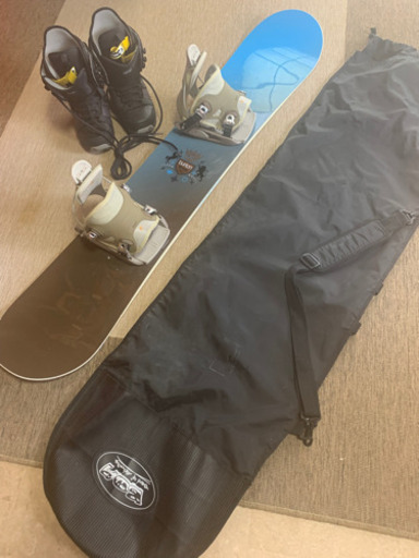 Burton スノボセット　ボード、ビンディング、ブーツ、ケース　4点