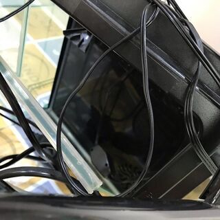 【引取限定】ミニ水槽セット 高さ230×250×250 中古品 照明付き【小倉南区葛原東】の画像