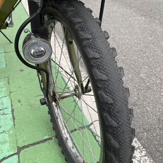 あさひ アプレミディ　自転車　ミニサイクル　オリーブ　グリーン　中古　U037