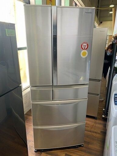 【苫小牧バナナ】2014年製 パナソニック/Panasonic 472L 冷蔵庫 フレンチドア NR-FTM478S-N シャンパン 家族向け 清掃済み♪