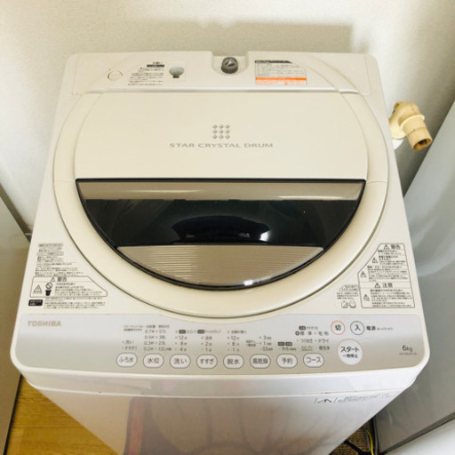 TOSHIBA 全自動洗濯機　AW-60GM　6キロ　東芝　2014年製