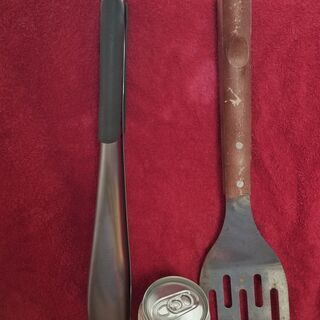BBQ　バーベキュー　 ツール　2点セット　中古品　大型品の画像
