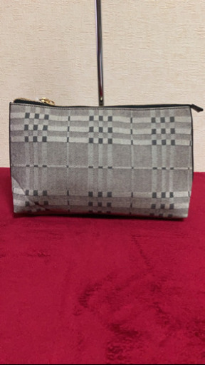 5MKO313  バーバリー クラッチバッグ グレー シンプル