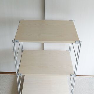 MUJI 無印良品  スチールユニットシェルフ 木製棚セット