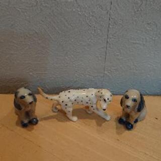 小さな犬の置物 3点セット
