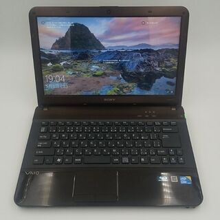 SONY VAIO 高速SSD160G搭載　メモリ4G 　CD/DVDブルーレイ読み書き　大画面高輝度/VAIOディスプレイ　Webカメラ　Wifi対応 最新Windows10搭載
