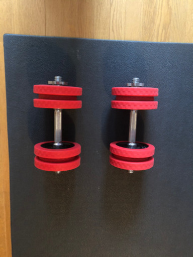 ラバーダンベル15kg  2個セット