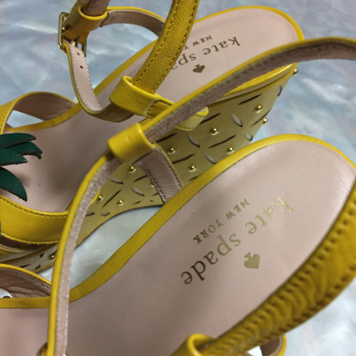 レア ケイトスペード♠️KATESPADE パイナップル ウェッジヒール サンダル