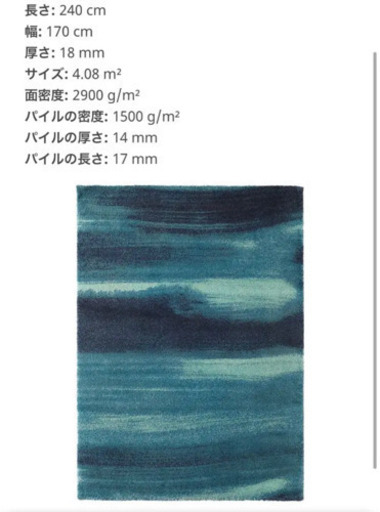 IKEA ラグ　ソンデロード　170x240