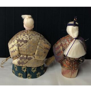 e687 高砂人形 木目込人形  尉(じょう)に傷みありますの画像