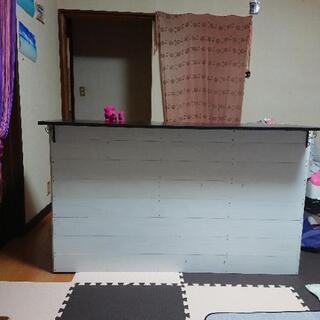 お話中 DIY キッチンカウンター の画像