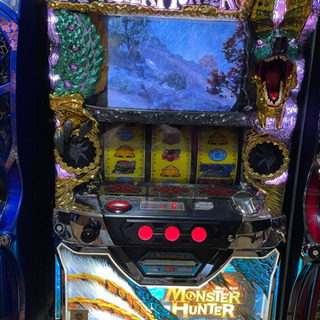 パチスロ実機 モンスターハンター月下雷鳴 コイン不要機、設定キー