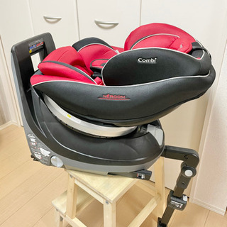美品 コンビ ネルーム ISOFIX エッグショック ND レーザーレッド