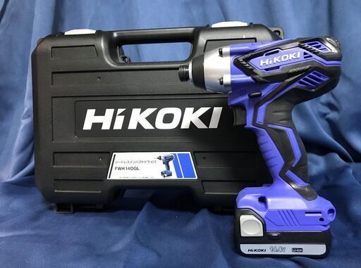 HiKOKI(ハイコーキ) 14.4V コードレスインパクト ドライバ  ブルー 1.3Ah バッテリ2本・充電器・ケース付 FWH14DGL(2LEGK)