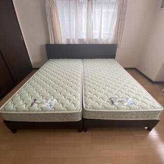 シングルベッド2台（ベッドスプリング付き）格安でお譲りします！