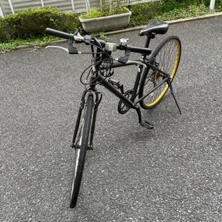 引き取り限定】クロスバイク 自転車 27インチ 黒