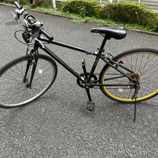 引き取り限定】クロスバイク 自転車 27インチ 黒