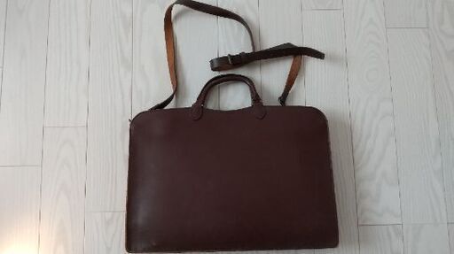 値下げ！SAZABYレザーバッグusedダークブラウン