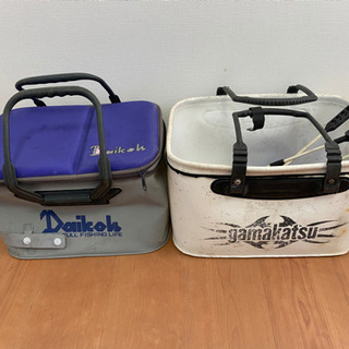 釣りバッカン 2個　コマセ柄杓　セット