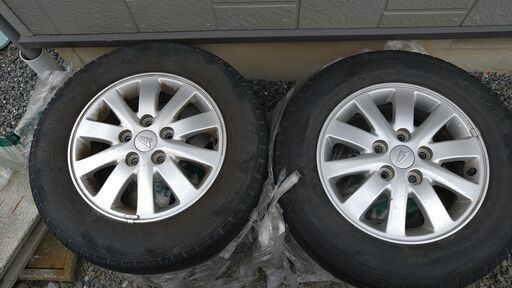 ダイハツ　純正　アルミホイール4ケ(+夏タイヤ175/80R15 ４本付き)