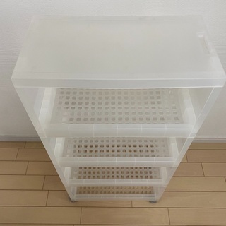 無印良品の収納ワゴン差し上げます。