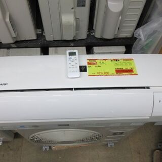 K02290　シャープ　中古エアコン　主に6畳用　冷2.2kw／暖2.5kw