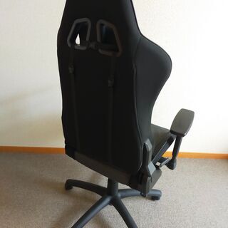 メッシュ オフィスチェア ゲーミングチェア アームレスト オットマン リクライニング フルフラット ヘッドレスト ランバーサポート パソコン RACINGの画像