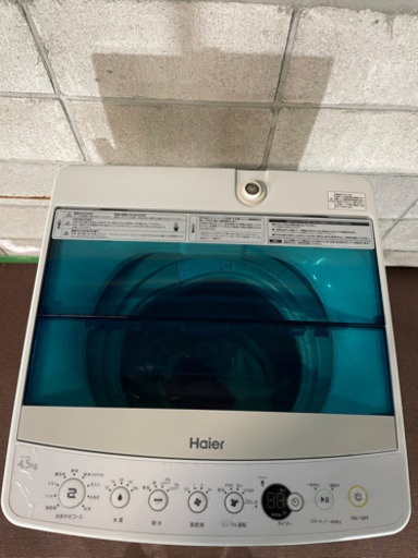 全品半額SALE‼️美品✨ /Haier/ハイアール/2018年製/洗濯機/4.5kg/JW-C45A/配送可能/11000円→5500円✨/0507