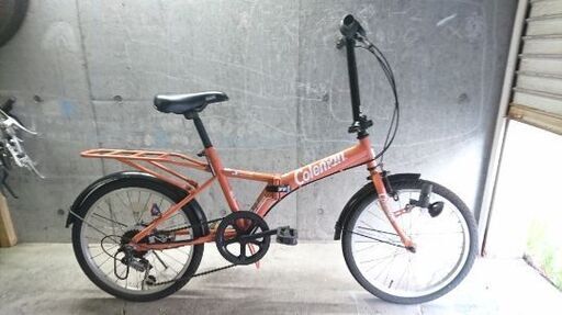 折り畳み自転車中古 coleman 外装6段変速 リアキャリア付き タイヤ20インチ