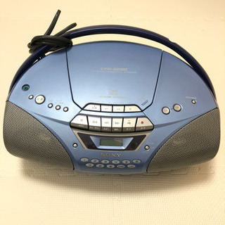 ソニー　リモコン付き　CDプレイヤー　ラジオ　語学学習　災害用