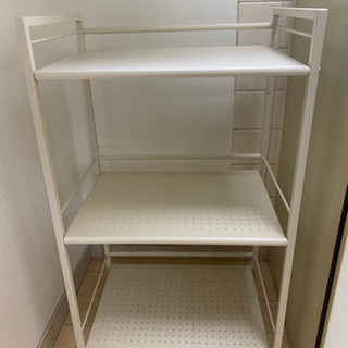 スチールラック　白