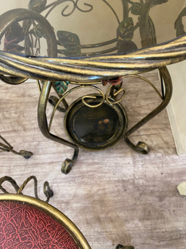 アンティーク　テーブル&チェアー