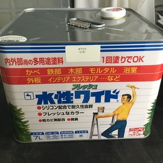外壁用ペンキ白7L