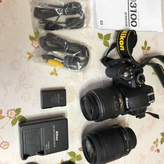 Nikon D3100 レンズ2つ カメラNikon D3100 + レンズ 18-55mm 1:3.5-5.6G