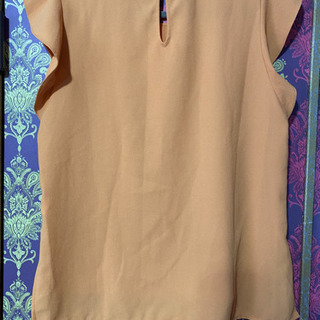 譲　美品　ZARA woman ブラウス　オレンジ　 23区　ザラ　H&M フリル袖　IENA 半袖　トップスの画像