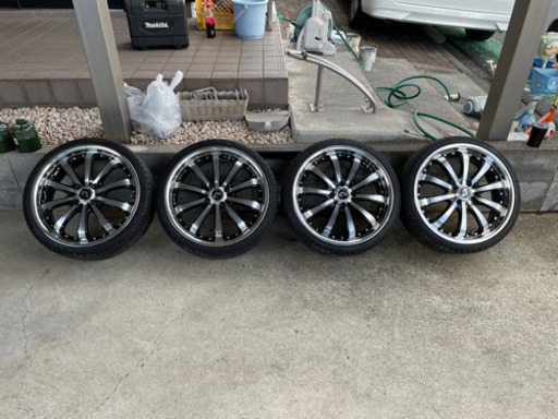 美品！軽自動車・17インチ ホイール タイヤ付き(4本)