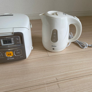 引っ越しでいらなくなった炊飯器、ケトルの画像