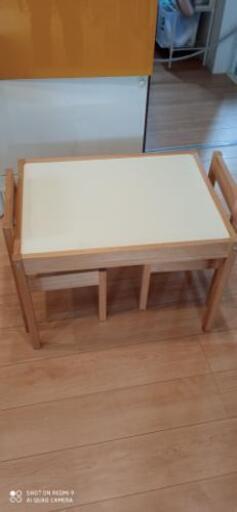 IKEA　キッズテーブル\u0026チェア