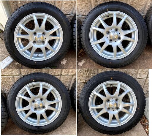 2020年製　ダンロップ　タイヤ　ホイール　4本　セット　155/65R14　ウインターマックス WM02 　スタッドレス　　※手渡しOK