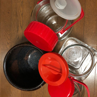 梅酒　お漬物の容器