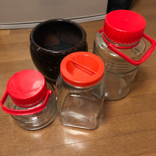 梅酒　お漬物の容器の画像