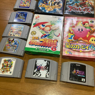 【取引終了】Nintendo64 ソフト14本と周辺付属品（本体はあげます）の画像