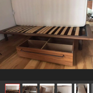 無印のベッド セミシングルベット