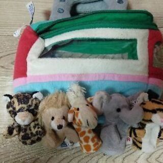 中古ー🐘動物の指人形🐯の画像