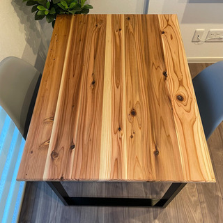決まりました/杉ダイニングテーブルセット大