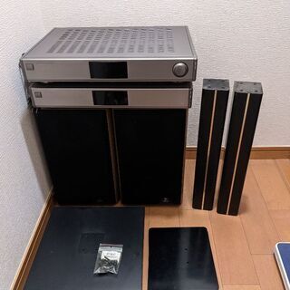 マランツアンプCDプレイヤーとInfinityスピーカーとスタンド